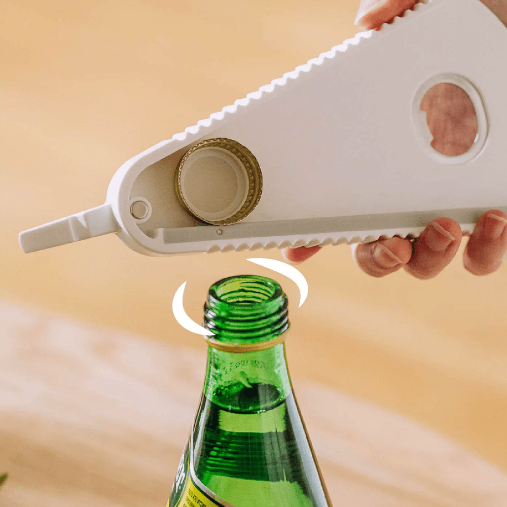 SHUEHO Multifunctional Bottle Opener - Open Sealed Bottle Lid, Can, Wine Cap