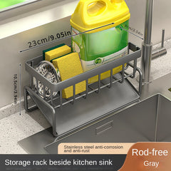 Kitchen Storage Rack Wall-mounted Rag Rack Sponge Storage Rack