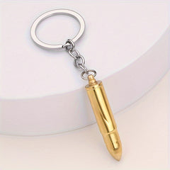 2 in 1 Bullet Model Earpick Key Chain Backpack Car Key Pendant