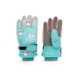 Winter Thickened Warm Gloves Windproof & Coldproof Cartoon Outdoor Skiing Gloves
