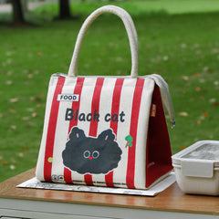 1pc Cartoon Lunch Box Bag Large Capacity Waterproof Oilproof Insulated Bag