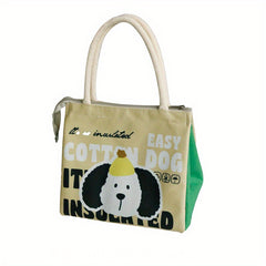 1pc Cartoon Lunch Box Bag Large Capacity Waterproof Oilproof Insulated Bag