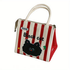1pc Cartoon Lunch Box Bag Large Capacity Waterproof Oilproof Insulated Bag