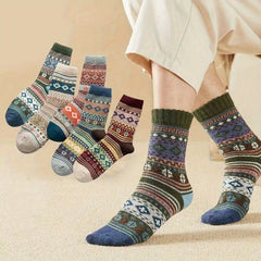 Winter Warm Thicken Socks Vintage Casual Harajuku Ethnic Style Gift