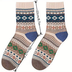 Winter Warm Thicken Socks Vintage Casual Harajuku Ethnic Style Gift
