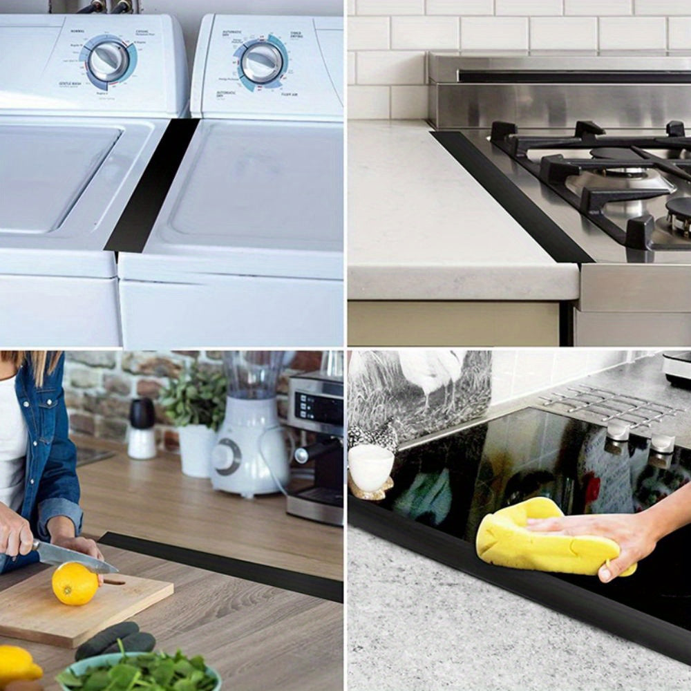 4pcs Silicone Stove Gap Cover Kitchen Counter Gap Filler Heat Resistant