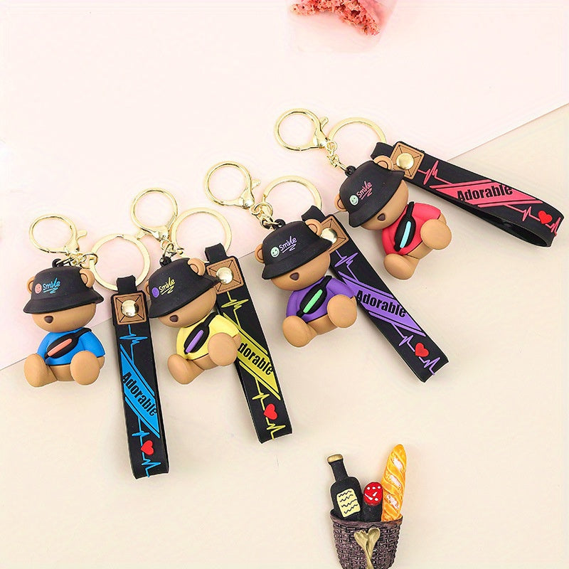 Cute Sleeping Bear Keychain Bag Pendant Decoration