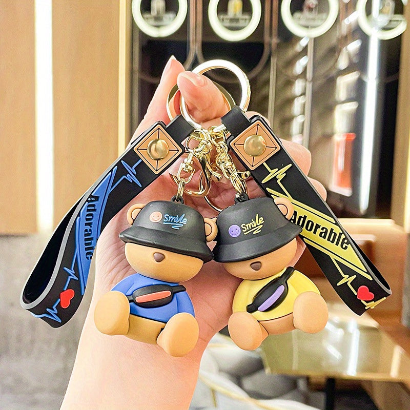 Cute Sleeping Bear Keychain Bag Pendant Decoration