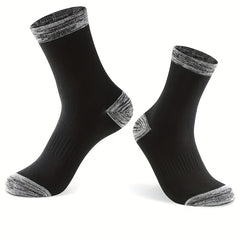 Men's Thick Sport Socks Breathable Mid Calf Basketball Socks