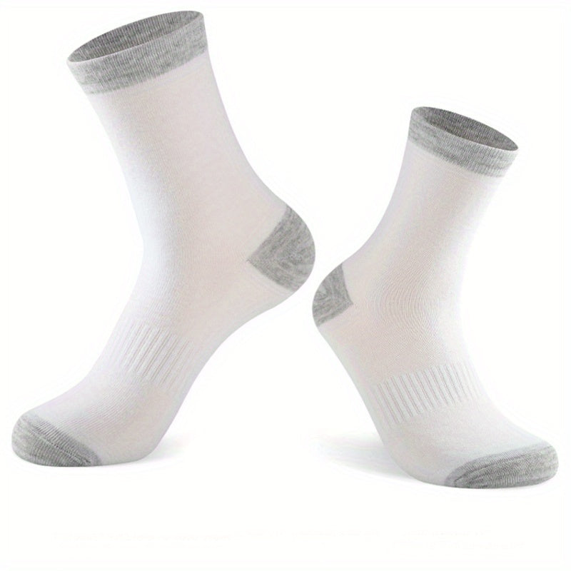 Men's Thick Sport Socks Breathable Mid Calf Basketball Socks