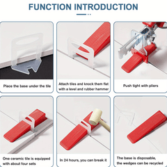 100pcs Tile Leveler 1MM 1 5MM 2MM Seam Insert Porcelain Plate Laying Positioner