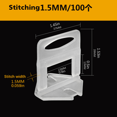 100pcs Tile Leveler 1MM 1 5MM 2MM Seam Insert Porcelain Plate Laying Positioner