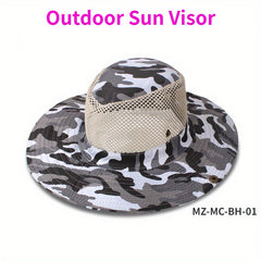 Breathable Camouflage Bucket Sun Hat for Fishing