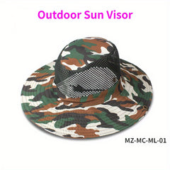 Breathable Camouflage Bucket Sun Hat for Fishing