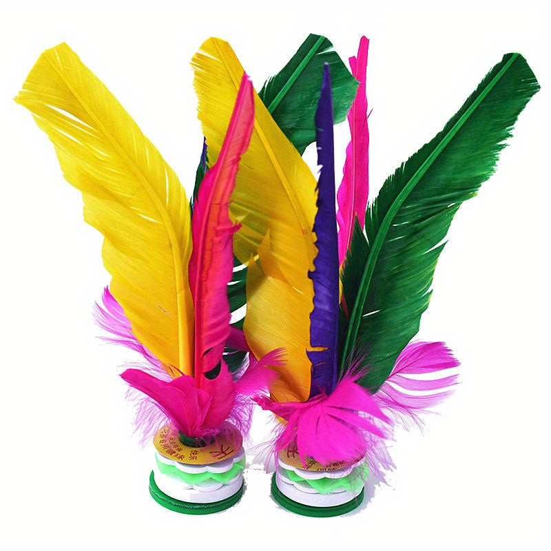 Colorful Chicken Feather Shuttlecock for Fitness Competition
