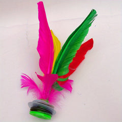 Colorful Chicken Feather Shuttlecock for Fitness Competition