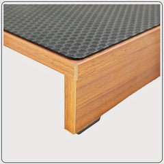 Wooden Footstool with Cushion for Office Bathroom Kitchen Garden