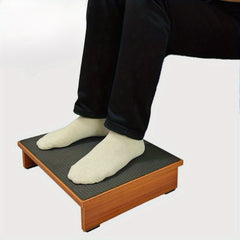 Wooden Footstool with Cushion for Office Bathroom Kitchen Garden