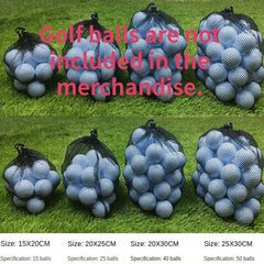 Nylon Mesh Bag Golf Balls Holder for 15-50 Balls