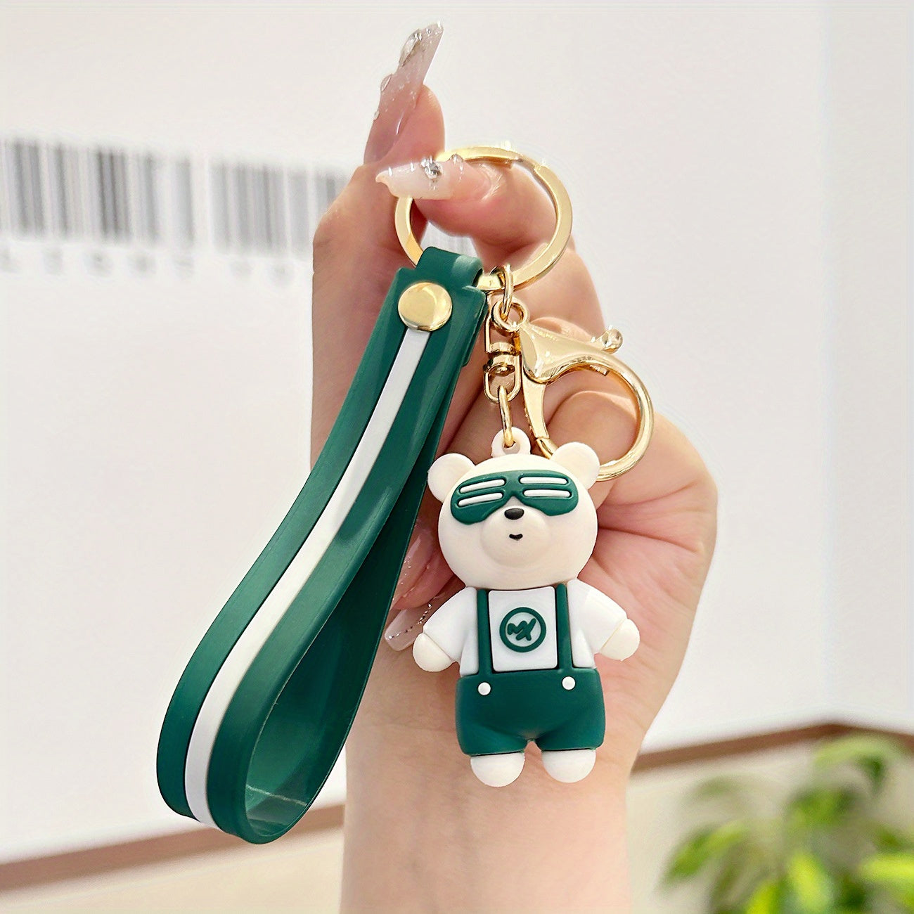 Coffee Bear Keychain Cartoon Bear Doll Pendant Bag Ornament