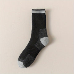 Men's Winter Wool Socks - Snow Hiking & Outdoor Sports Mid Calf Socks