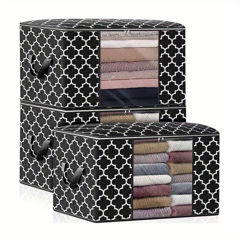 Large Capacity Storage Bag With Handles Dustproof Clothes Storage Bag