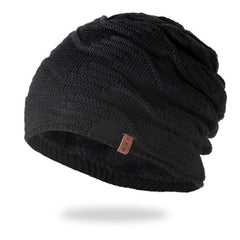 Winter Knitted Beanie Hat Thickened Velvet Ear Protection Warm Hat