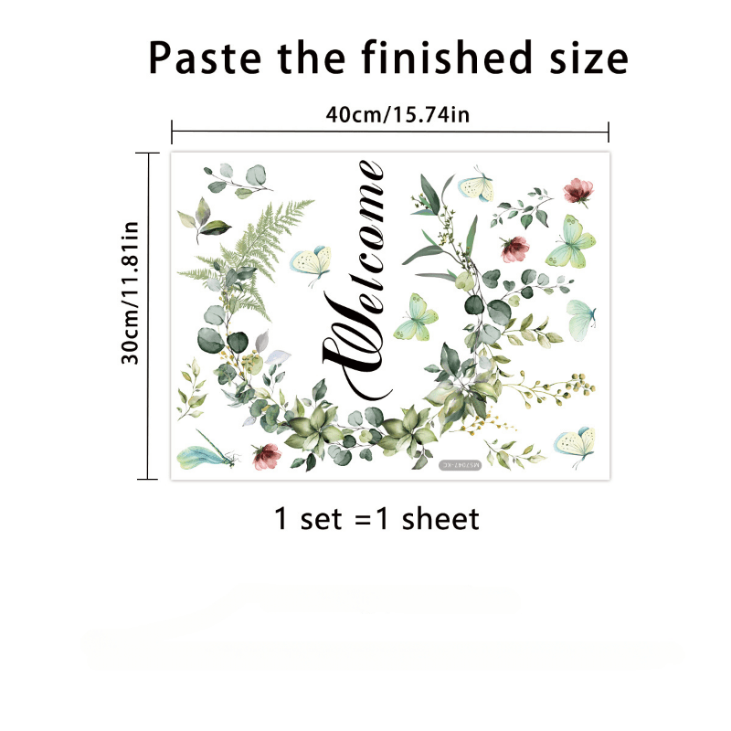 Removable Welcome Letter Decoration Stickers