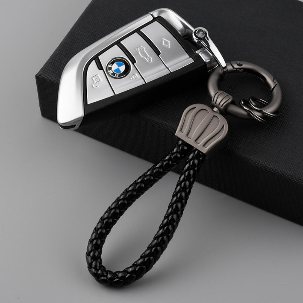 PU Leather Rope Keychain Keyring Pendant Key Ring For Men Women