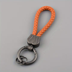 PU Leather Rope Keychain Keyring Pendant Key Ring For Men Women