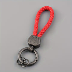 PU Leather Rope Keychain Keyring Pendant Key Ring For Men Women