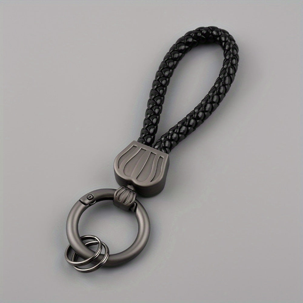 PU Leather Rope Keychain Keyring Pendant Key Ring For Men Women
