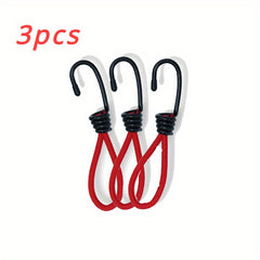6pcs Tent Elastic Rope Bungee Cord Hooks for Camping Boats Luggage