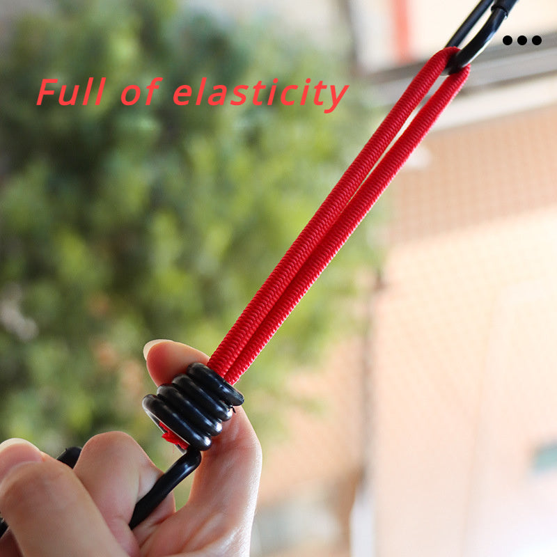 6pcs Tent Elastic Rope Bungee Cord Hooks for Camping Boats Luggage