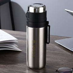 Stainless Steel Water Bottle 500ml with Tea Filter Leakproof Insulation Cup