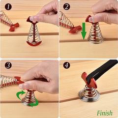 3pcs Lengthened Deck Anchor Pegs & Spring Buckle for Tent