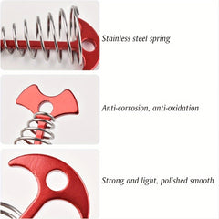 3pcs Lengthened Deck Anchor Pegs & Spring Buckle for Tent