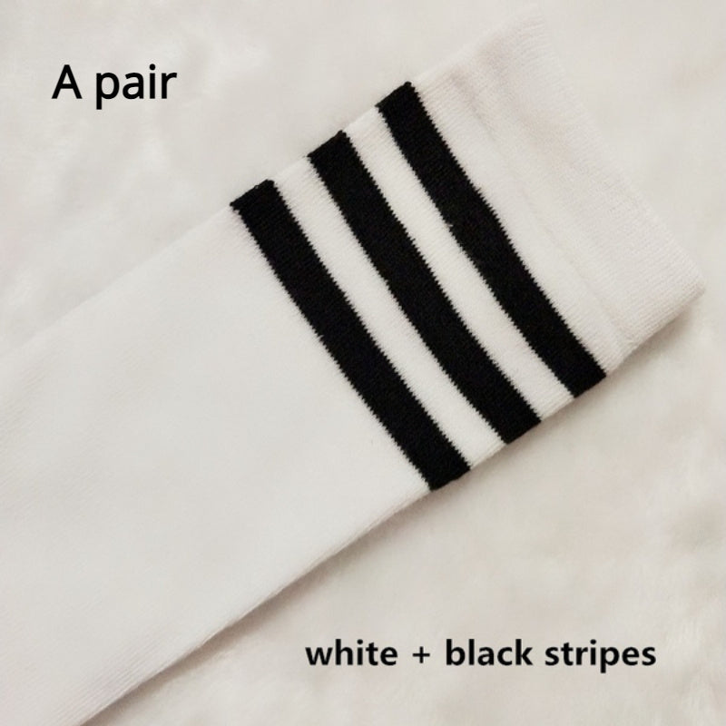 Sports Stripes Long Knee Socks Dance Over Knee Stockings
