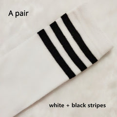 Sports Stripes Long Knee Socks Dance Over Knee Stockings