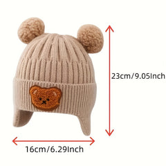 Unisex Winter Beanie Hat with Ear Flaps for Outdoor Activities