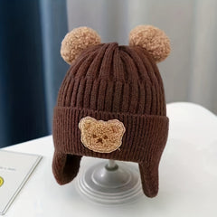 Unisex Winter Beanie Hat with Ear Flaps for Outdoor Activities