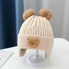 Unisex Winter Beanie Hat with Ear Flaps for Outdoor Activities