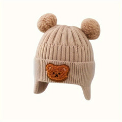 Unisex Winter Beanie Hat with Ear Flaps for Outdoor Activities