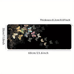 Colorful Butterfly Large Gaming Mouse Pad Non Slip Rubber Base 80 01 39