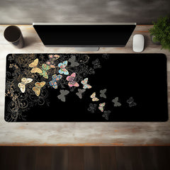 Colorful Butterfly Large Gaming Mouse Pad Non Slip Rubber Base 80 01 39