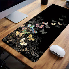 Colorful Butterfly Large Gaming Mouse Pad Non Slip Rubber Base 80 01 39
