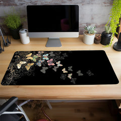 Colorful Butterfly Large Gaming Mouse Pad Non Slip Rubber Base 80 01 39