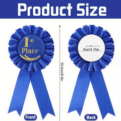 3pcs 1st 2nd 3rd Award Rosette Ribbons Set for Competition Sports Event