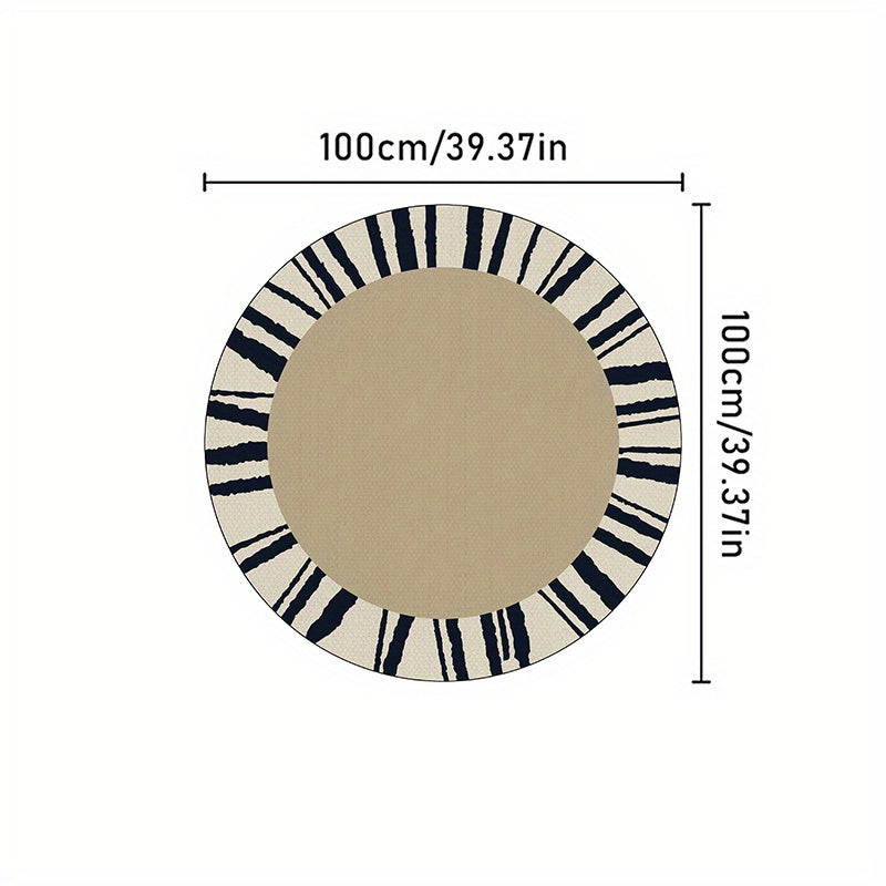 French Style Round Rug for Living Room Decor