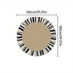 French Style Round Rug for Living Room Decor